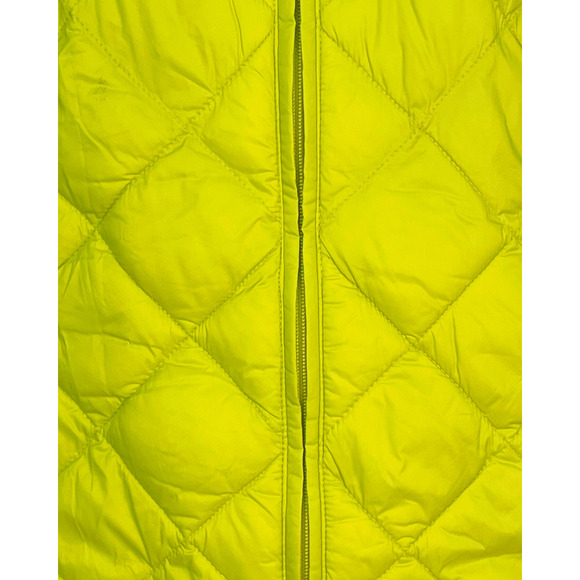 3-FOR-$30 Loft Sz M Quilted Puffy Vest Full Zip w/Pockets Lined Apple Green - Picture 5 of 8